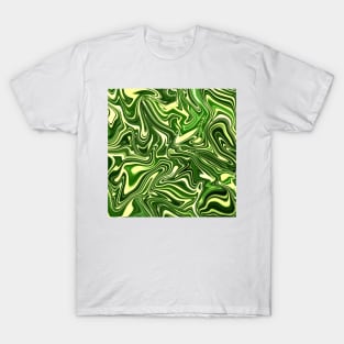 Emerald Green Marble Pattern T-Shirt